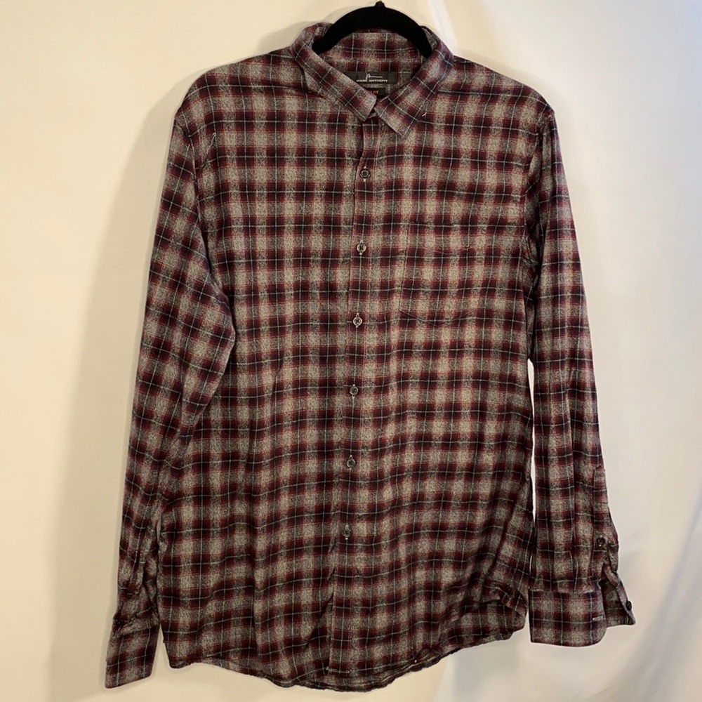 Marc Anthony Flannel Dress Shirt